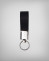 Key holder in black 100% genuine leather