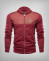 BORDEAUX SWEATSHIRT WITH TRICOLOR EDGING AT THE POCKETS