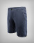 Bermudas de algodón y lino azul oscuro