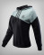 Sudadera de algodón para mujer en negro y menta