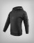Sudadera con capucha para niños, modelo 241529 en negro