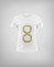 OCHO DE ORO - CAMISETA INFANTIL BLANCA DE ALGODÓN