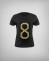 OCHO DE ORO - CAMISETA INFANTIL NEGRA DE ALGODÓN