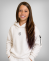 Sudadera con capucha para niños, modelo 241529 en blanco