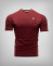 Бордо тениска със златно лого