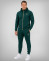 Спортен екип в зелено с качулка