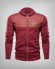 BORDEAUX SWEATSHIRT WITH TRICOLOR EDGING AT THE POCKETS