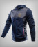 SUDADERA AZUL OSCURO CONTORNO TRICOLOR EN LOS BOLSILLOS