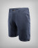 Bermudas de algodón y lino azul oscuro