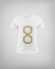 OCHO DE ORO - CAMISETA INFANTIL BLANCA DE ALGODÓN