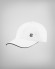 Gorra blanca con cierre de fantasía