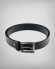 Black smooth leather belt