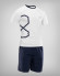 Bañador de hombre H8S en azul marino + camiseta