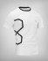 Camiseta H8S blanca con elementos negros