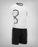 Bañador de hombre H8S en negro + camiseta