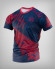 Camiseta deportiva H8S en azul oscuro y burdeos