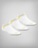 Calcetines de algodón transpirable, Blanco, 3 pares
